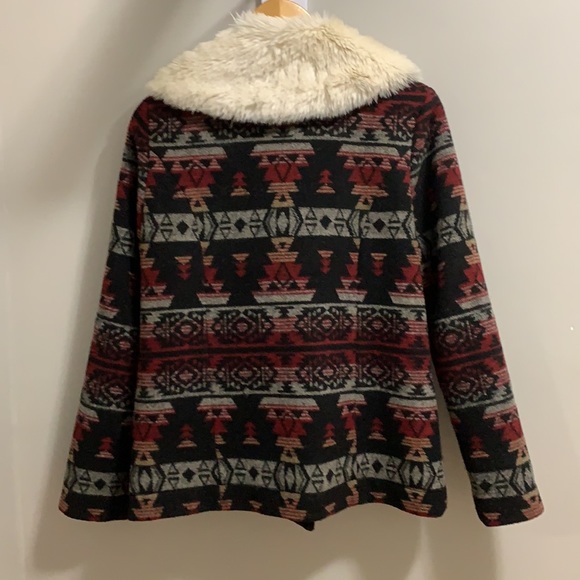 Ella moss aztec pattern winter coat - Picture 4 of 6